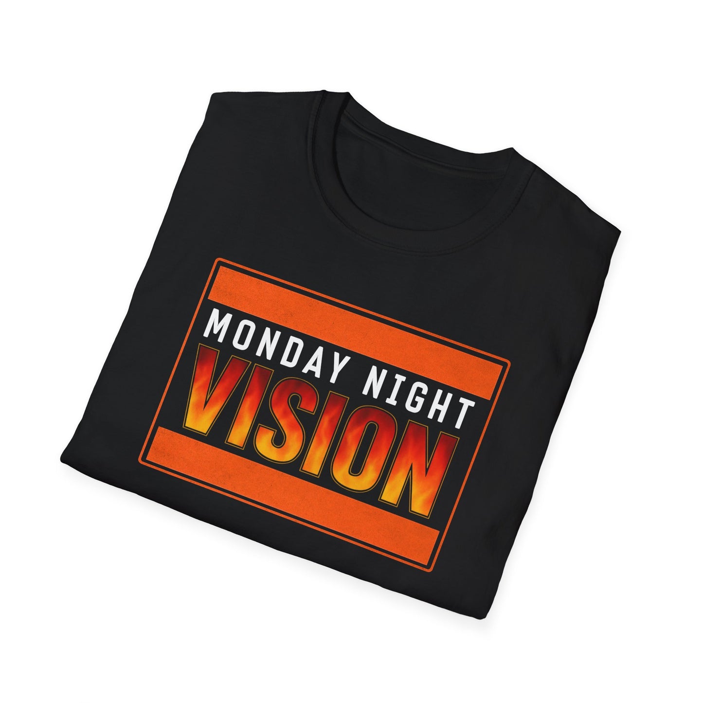 Monday Night Vision T-Shirt | Bold Wrestling Graphic Tee | Retro Style Fan Shirt for Wrestling Lovers