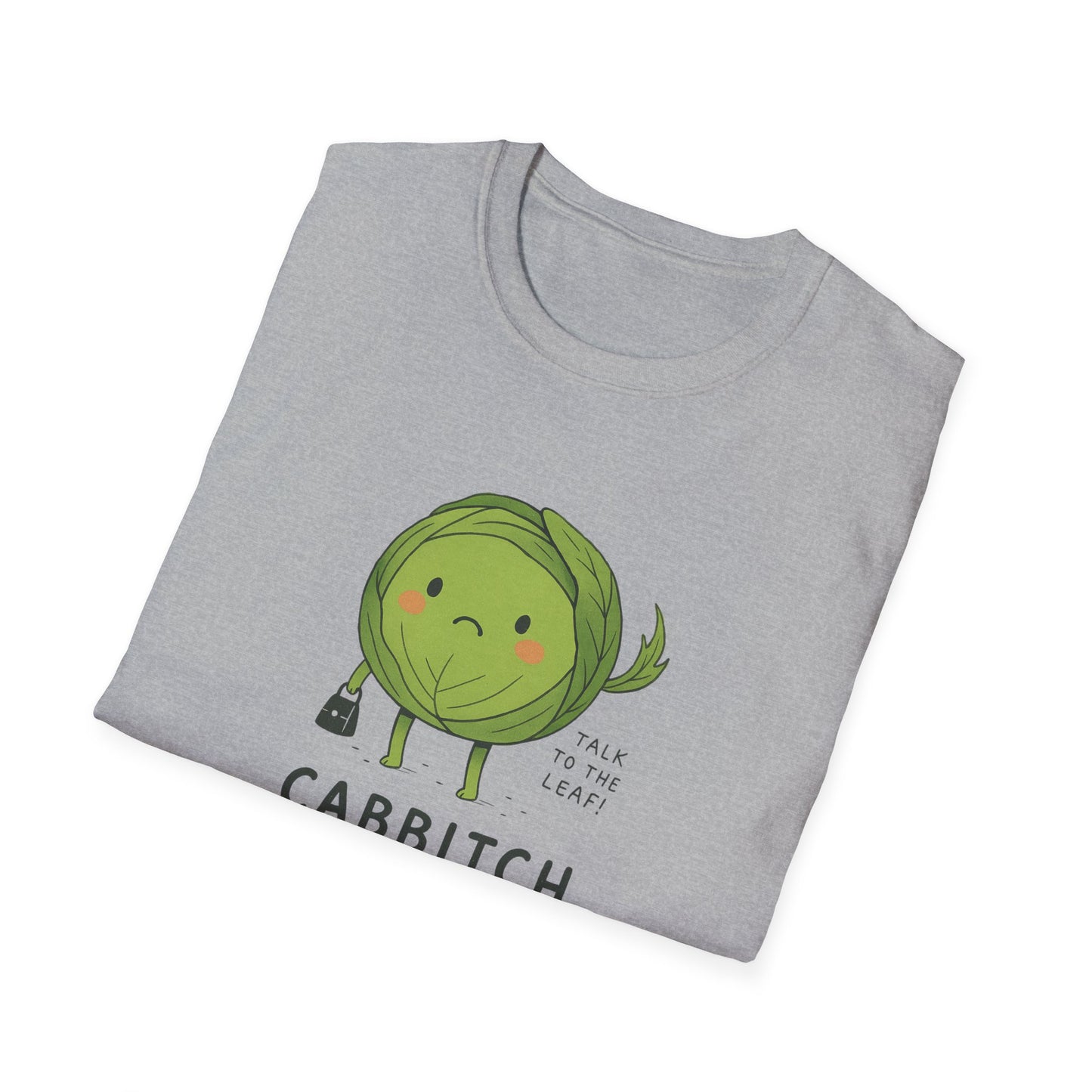 Funny Cabbage T-Shirt, Unisex Tee, Quirky Gift for Veggie Lovers, Casual Wear, Humor T-Shirt, Gardening Apparel