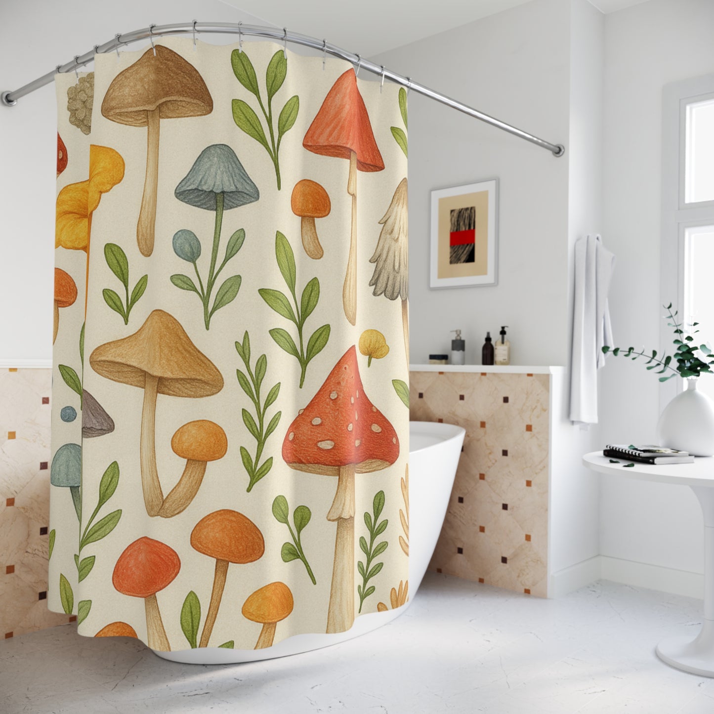 Mushroom Shower Curtain — Bathroom Decor | Accessories