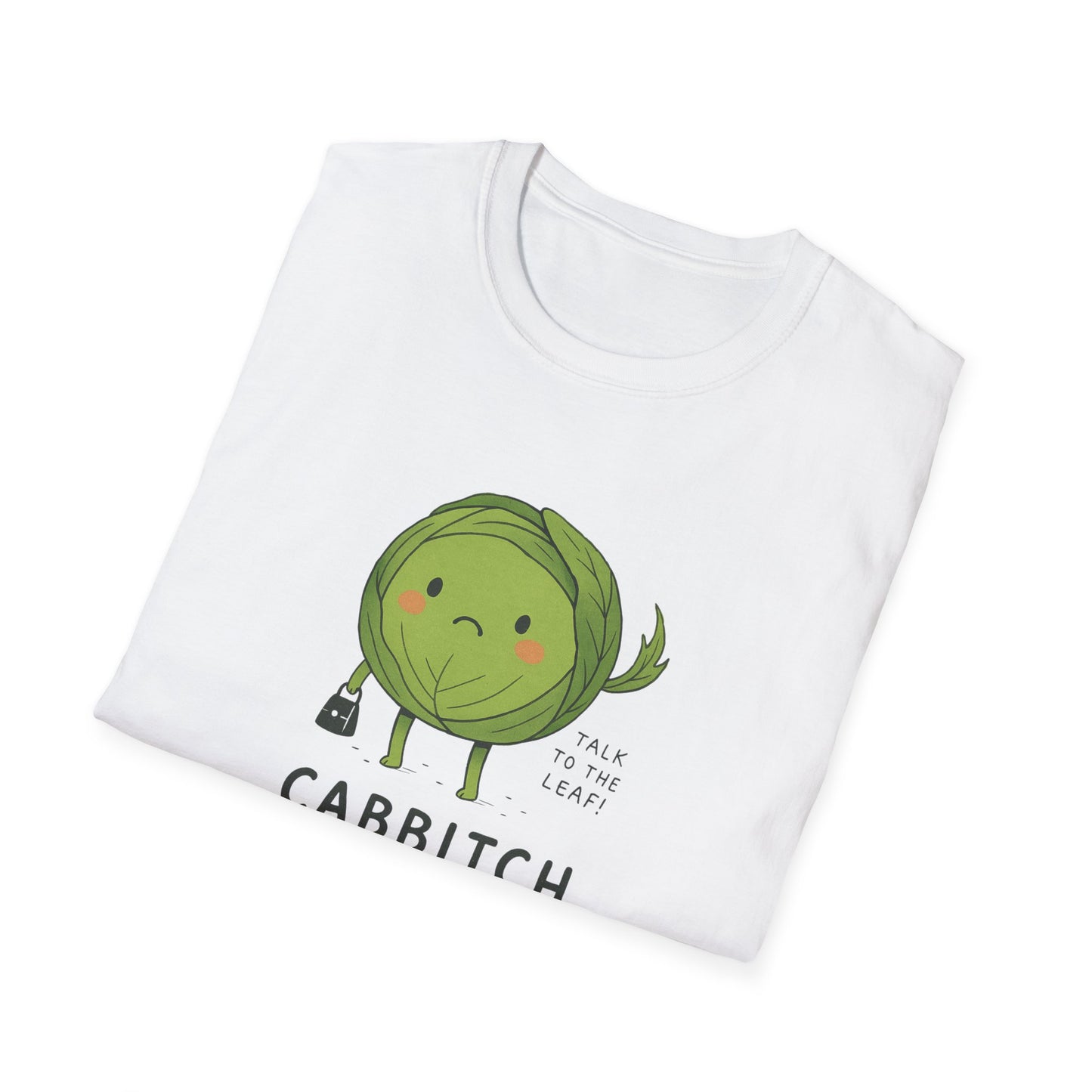 Funny Cabbage T-Shirt, Unisex Tee, Quirky Gift for Veggie Lovers, Casual Wear, Humor T-Shirt, Gardening Apparel