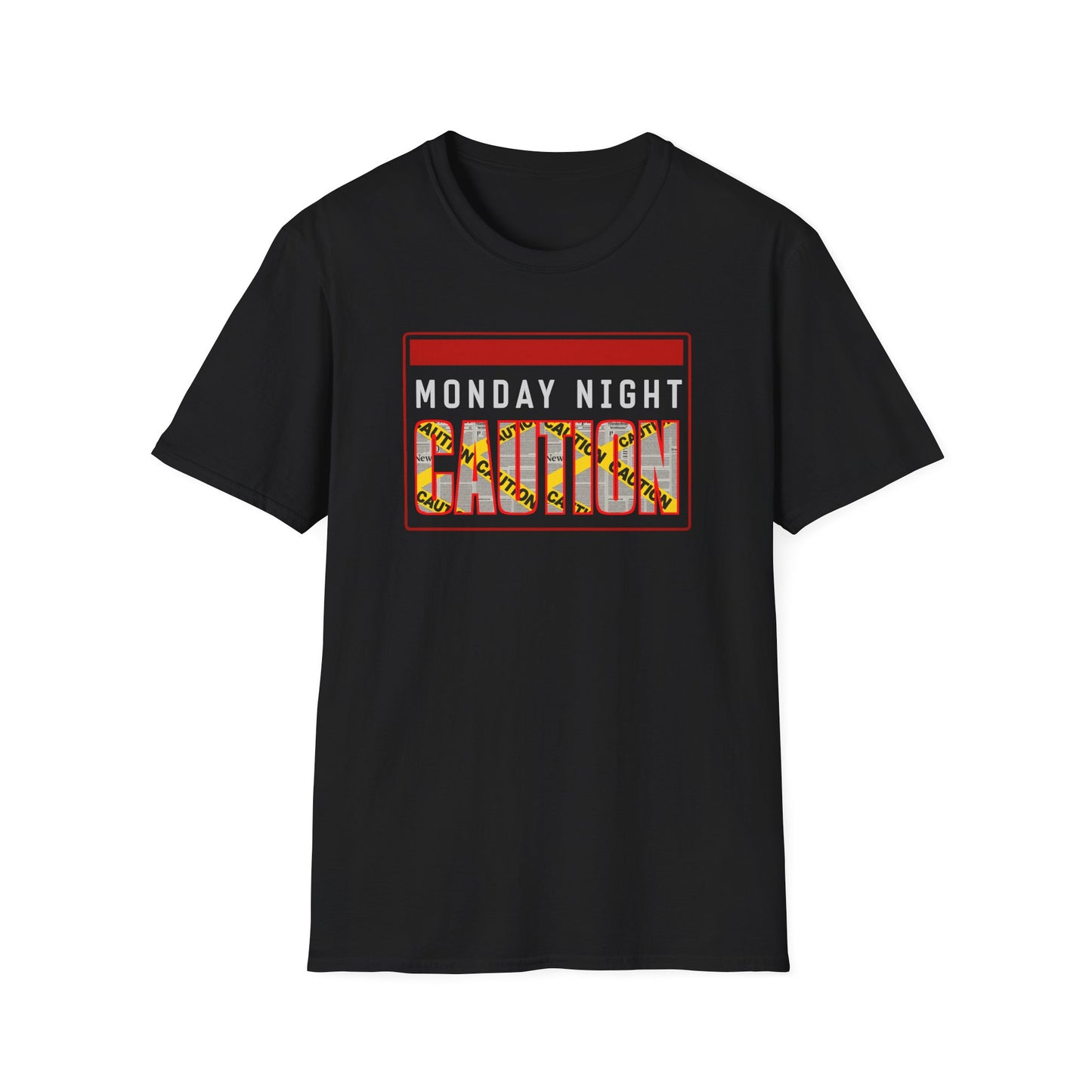 Monday Night Caution T-Shirt (Red Edition)