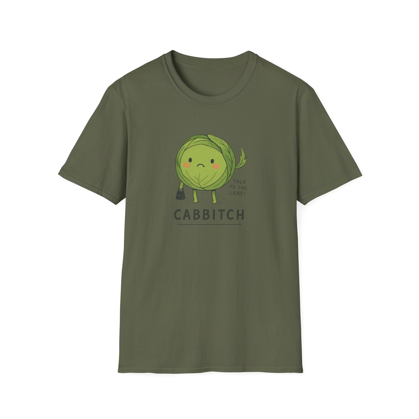 Funny Cabbage T-Shirt, Unisex Tee, Quirky Gift for Veggie Lovers, Casual Wear, Humor T-Shirt, Gardening Apparel