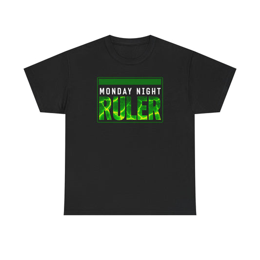 Monday Night Ruler T-Shirt — Green Neon Graphic Tee