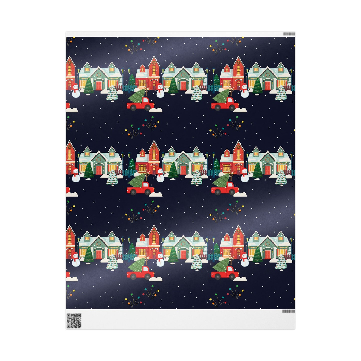 Christmas Village Wrapping Paper — Festive Holiday Gift Wrap | Holidays