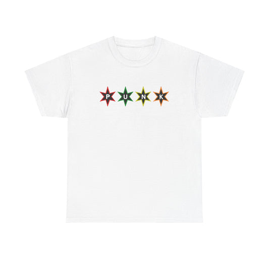 PUNK Star Black Multi Color Outline Graphic | T-Shirt