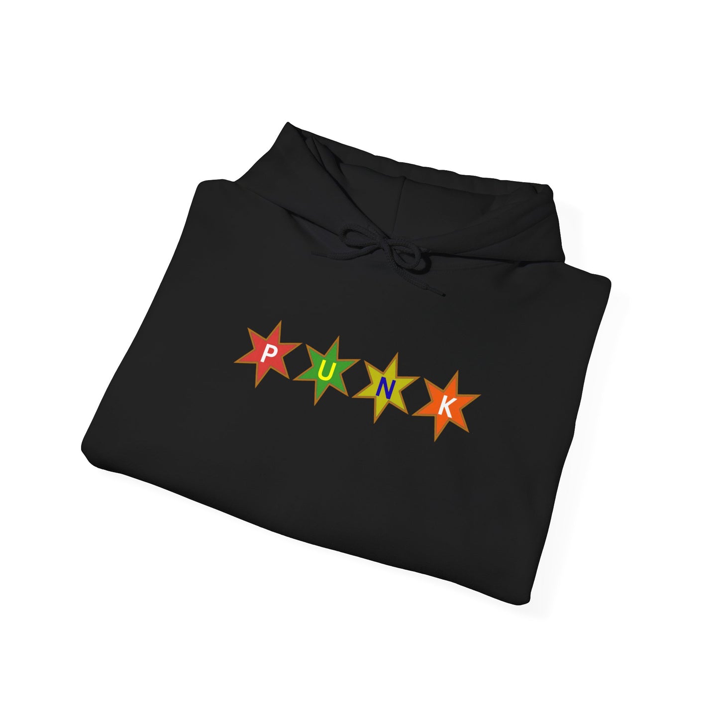 PUNK Star Multi Color Tan Outline Graphic | Hoodie