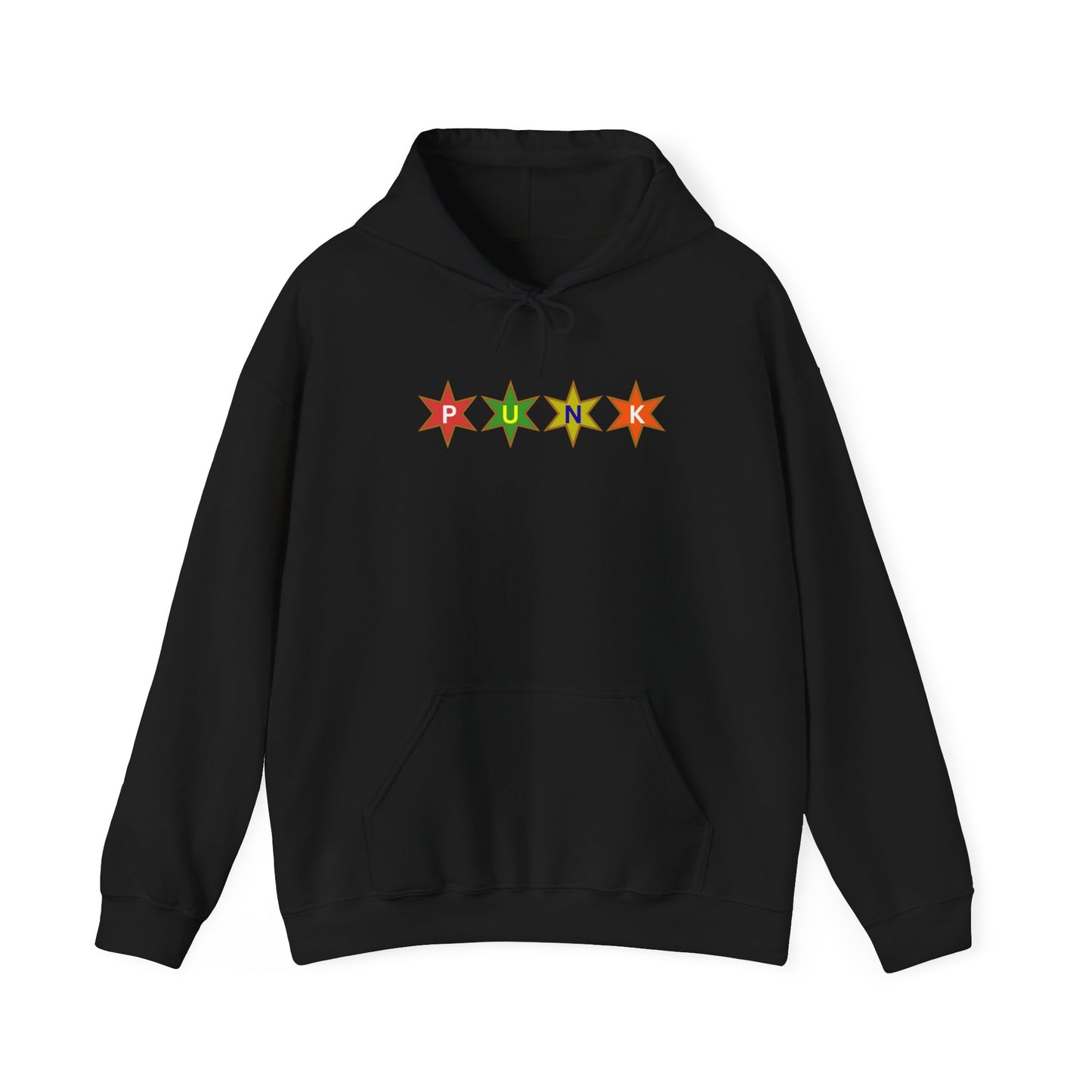 PUNK Star Multi Color Tan Outline Graphic | Hoodie