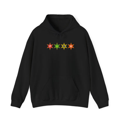 PUNK Star Multi Color Tan Outline Graphic | Hoodie
