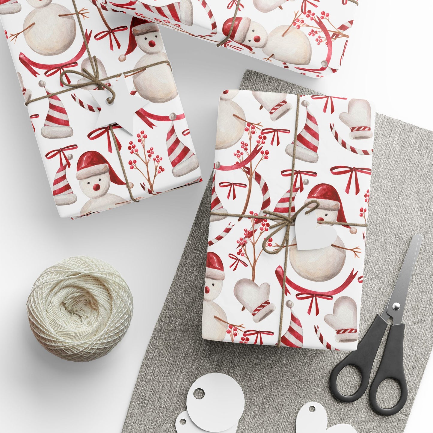 Christmas Robin Wrapping Paper — Holiday Gift Wrap with Candy Cane & Berry Pattern | Holidays