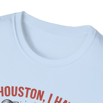 Houston, I Have So Many Problems Cat T-Shirt, Funny Cat Tee, Space Lover Gift, Cute Astronaut Shirt, Unisex Graphic Tee