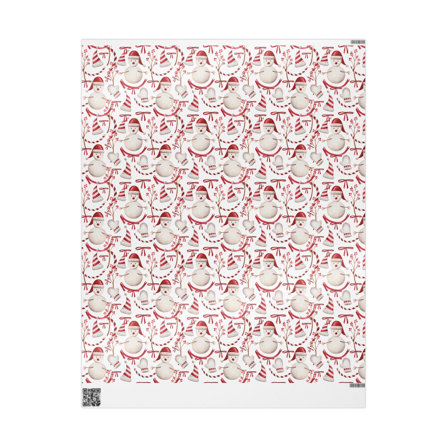 Christmas Robin Wrapping Paper — Holiday Gift Wrap with Candy Cane & Berry Pattern | Holidays
