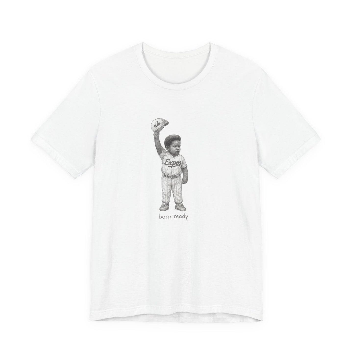Young Vladdy Baseball Tshirt –  “Born Ready” Illustration