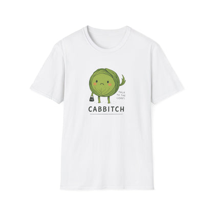 Funny Cabbage T-Shirt, Unisex Tee, Quirky Gift for Veggie Lovers, Casual Wear, Humor T-Shirt, Gardening Apparel