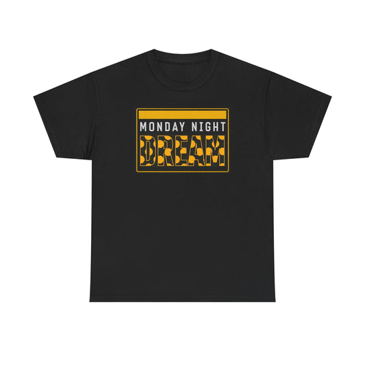 Monday Night Dream Tee — Retro Checker Graphic T-Shirt
