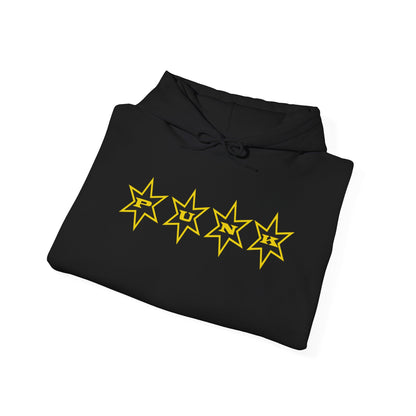 PUNK Star Black Yellow Outline Graphic | Hoodie