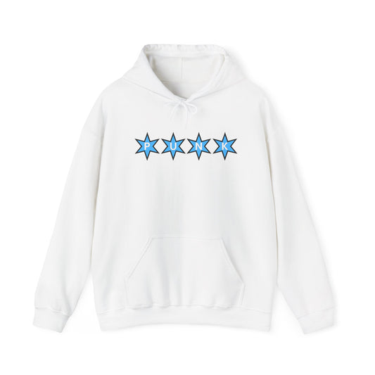 PUNK Star Blue Black Outline Graphic | Hoodie