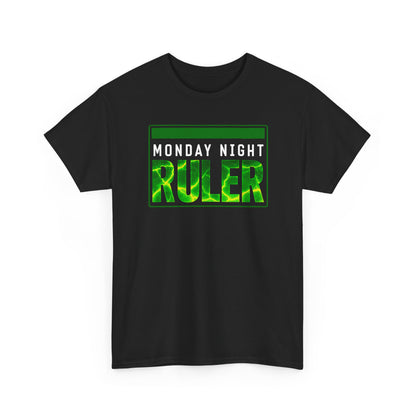 Monday Night Ruler T-Shirt — Green Neon Graphic Tee