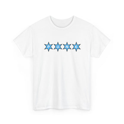 PUNK Star Blue Black Outline Graphic | T-shirt