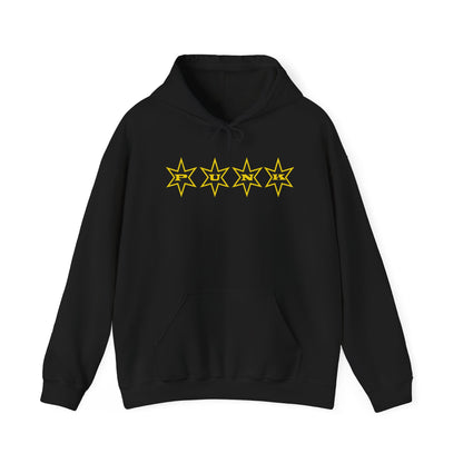 PUNK Star Black Yellow Outline Graphic | Hoodie