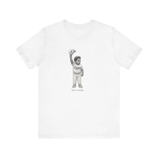 Young Vladdy Baseball Tshirt –  “Born Ready” Illustration