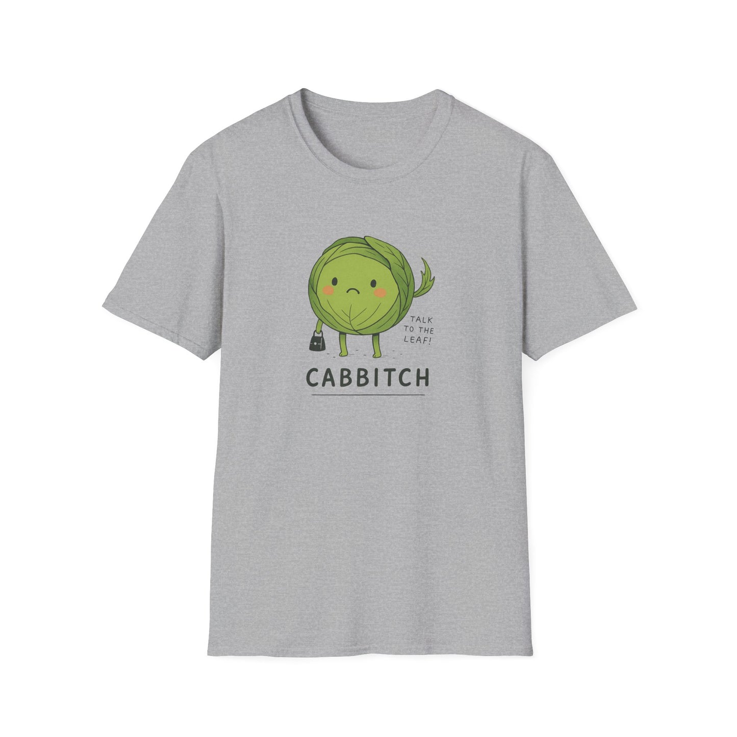 Funny Cabbage T-Shirt, Unisex Tee, Quirky Gift for Veggie Lovers, Casual Wear, Humor T-Shirt, Gardening Apparel