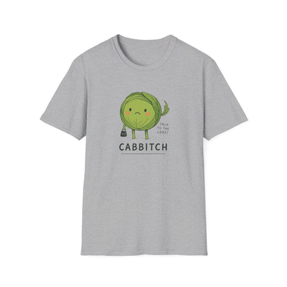 Funny Cabbage T-Shirt, Unisex Tee, Quirky Gift for Veggie Lovers, Casual Wear, Humor T-Shirt, Gardening Apparel
