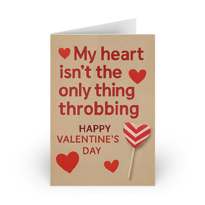 My Heart Isn’t the Only Thing Throbbing Happy Valentine's Day Lollypop | Greeting Card