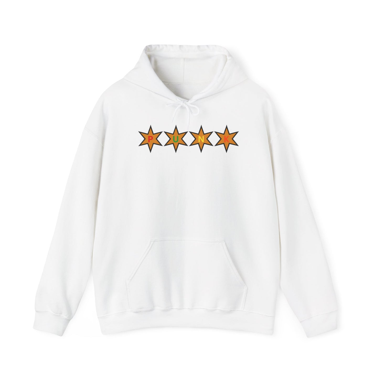 PUNK Star Tan Multi Color Outline Graphic | Hoodie