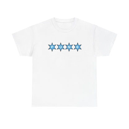 PUNK Star Blue Black Outline Graphic | T-shirt