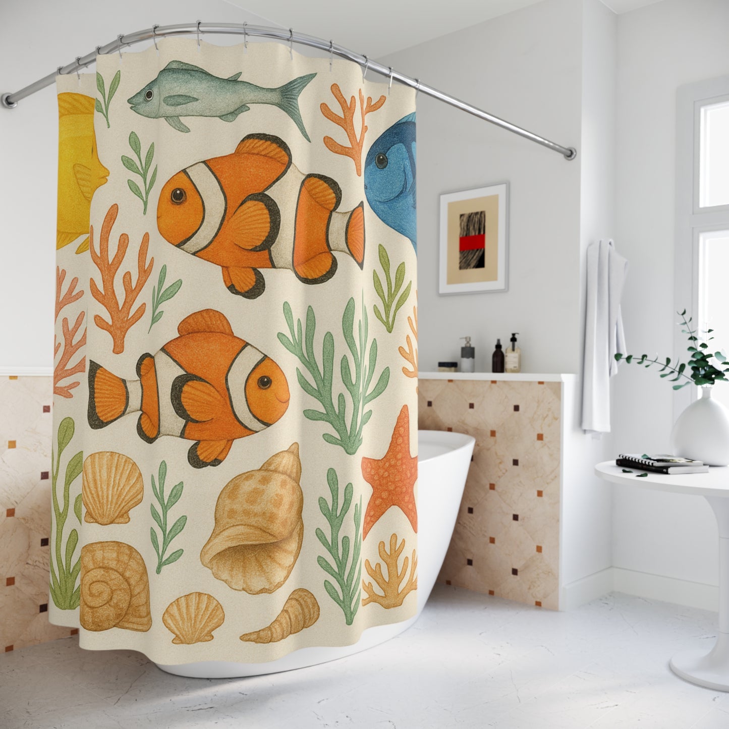 Tropical Fish Shower Curtain — Bathroom Decor | Accessories