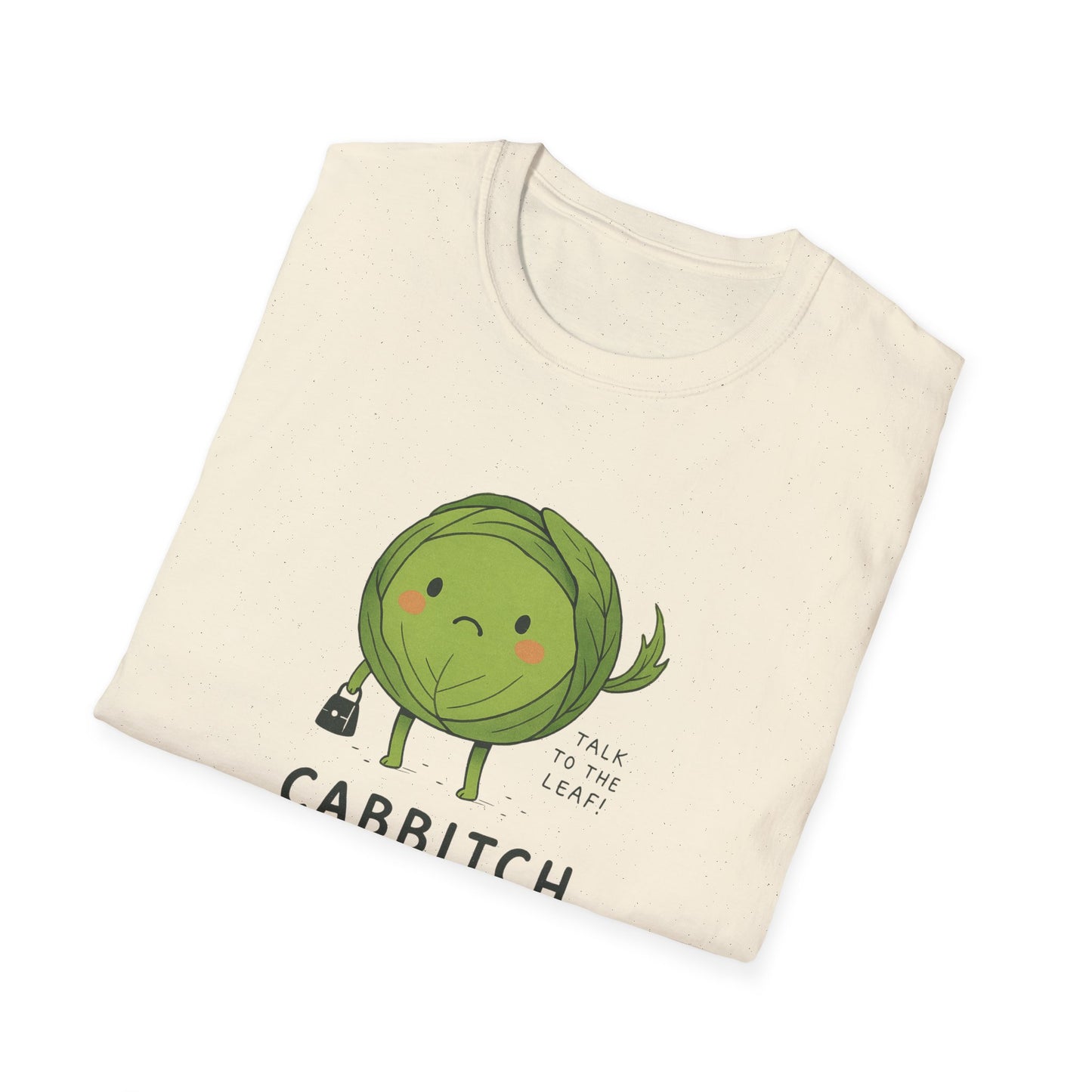 Funny Cabbage T-Shirt, Unisex Tee, Quirky Gift for Veggie Lovers, Casual Wear, Humor T-Shirt, Gardening Apparel