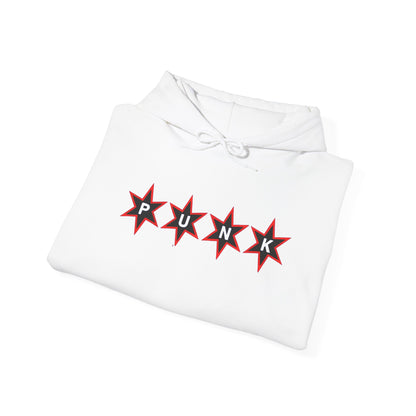 PUNK Star Black Red Outline Graphic | Hoodie