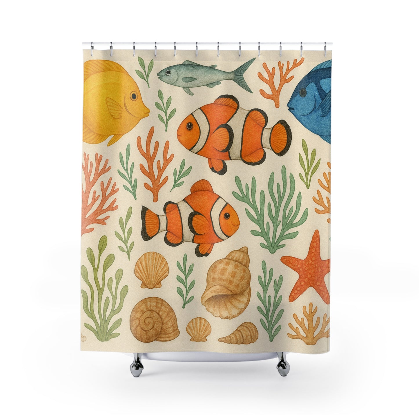 Tropical Fish Shower Curtain — Bathroom Decor | Accessories