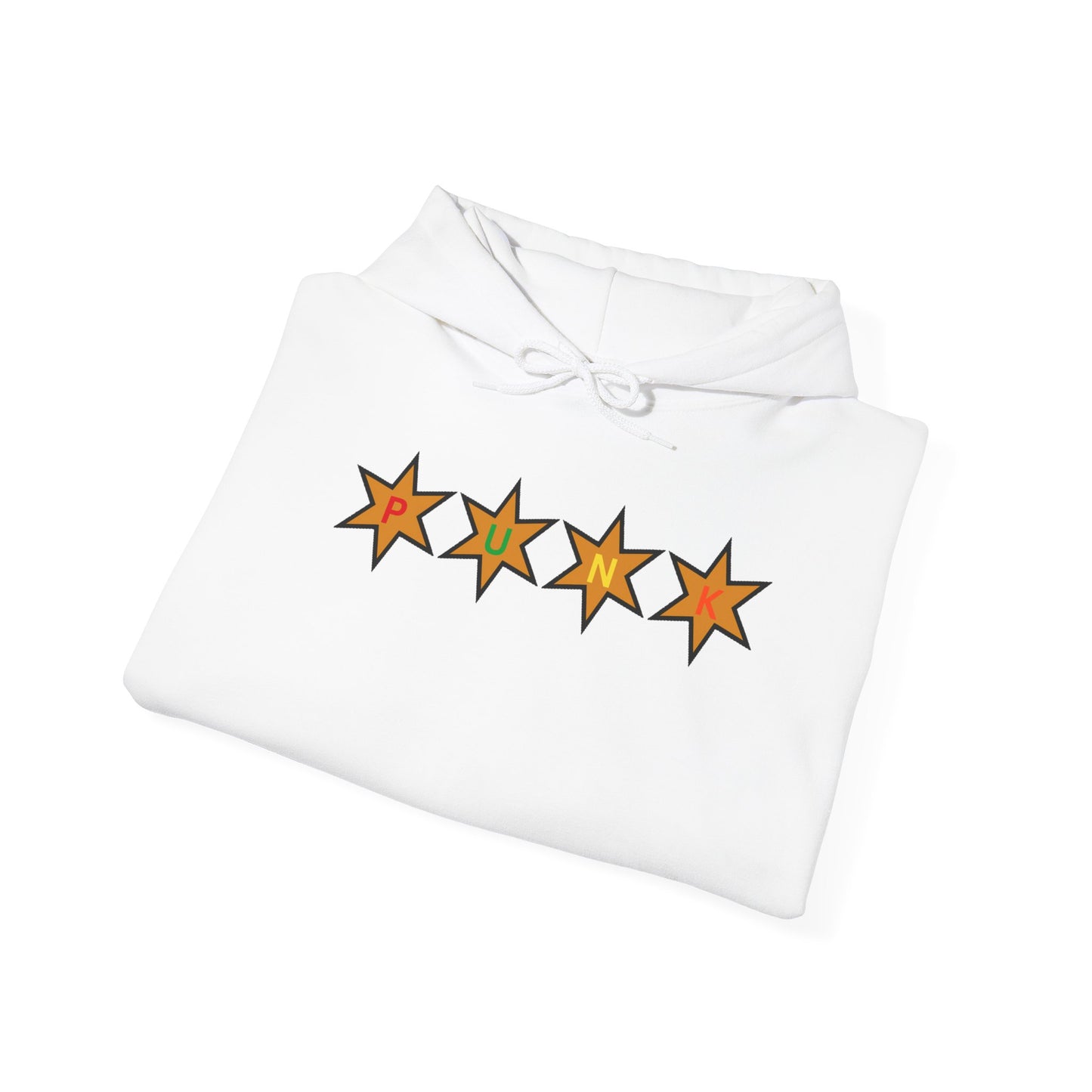 PUNK Star Tan Multi Color Outline Graphic | Hoodie