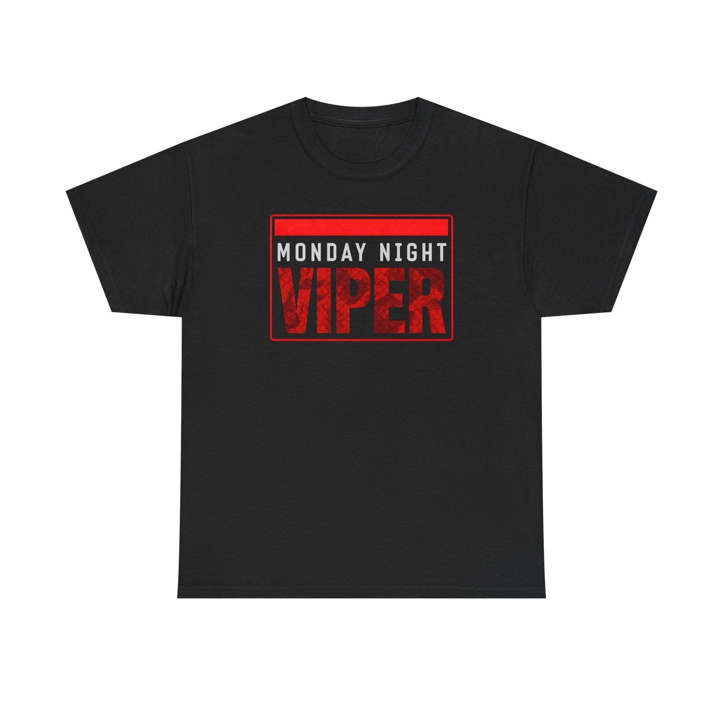 Monday Night Viper Tee — Retro Red Graphic T‑Shirt for Fans & Streetwear