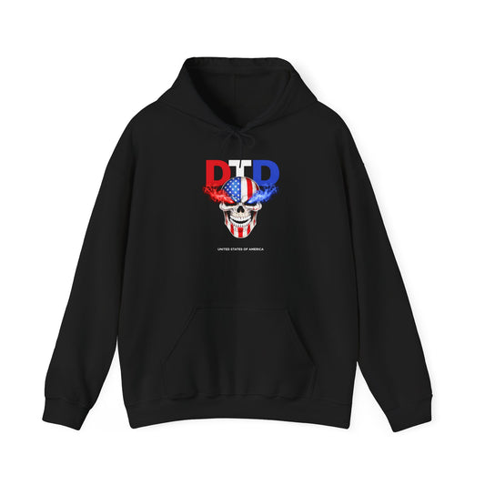DON'T TRUST DEMS PATRIOTIC SKULL Graphic  | Hoodie