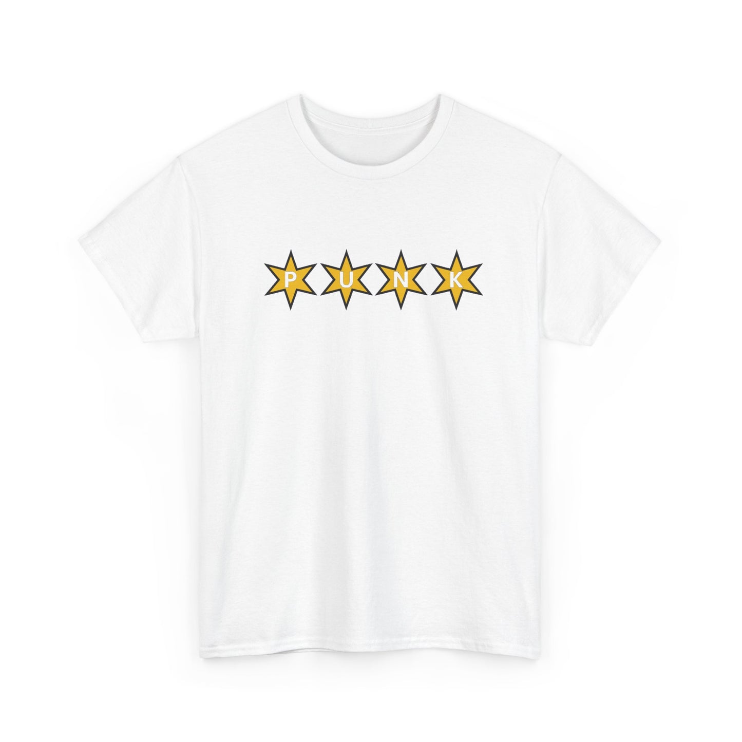 PUNK Star Yellow Black Outline Graphic | T-Shirt