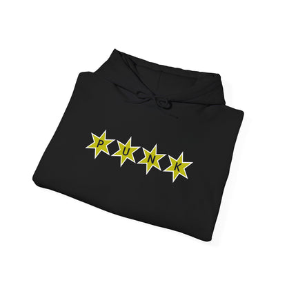 PUNK Star Yellow White Outline Graphic | Hoodie
