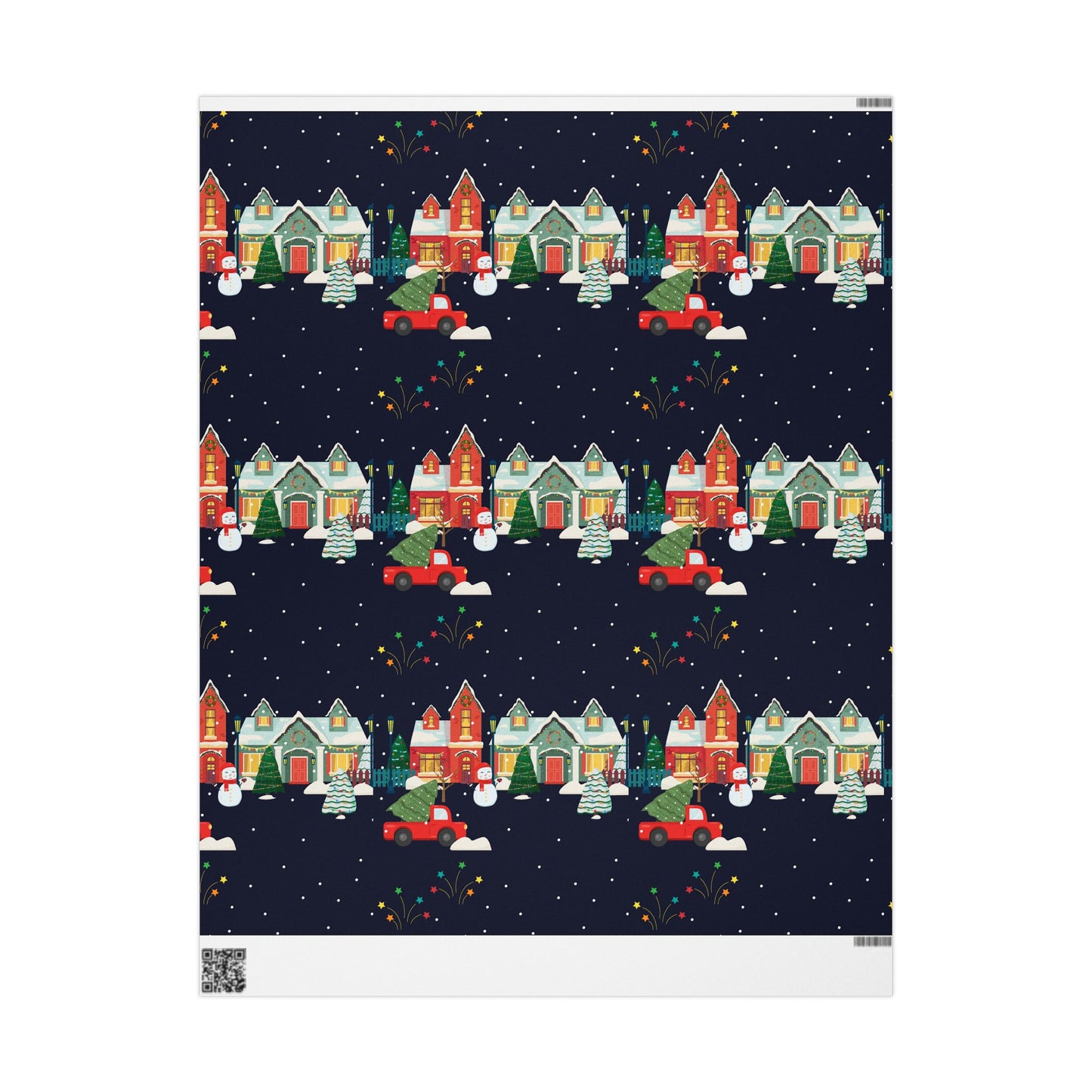 Christmas Village Wrapping Paper — Festive Holiday Gift Wrap | Holidays