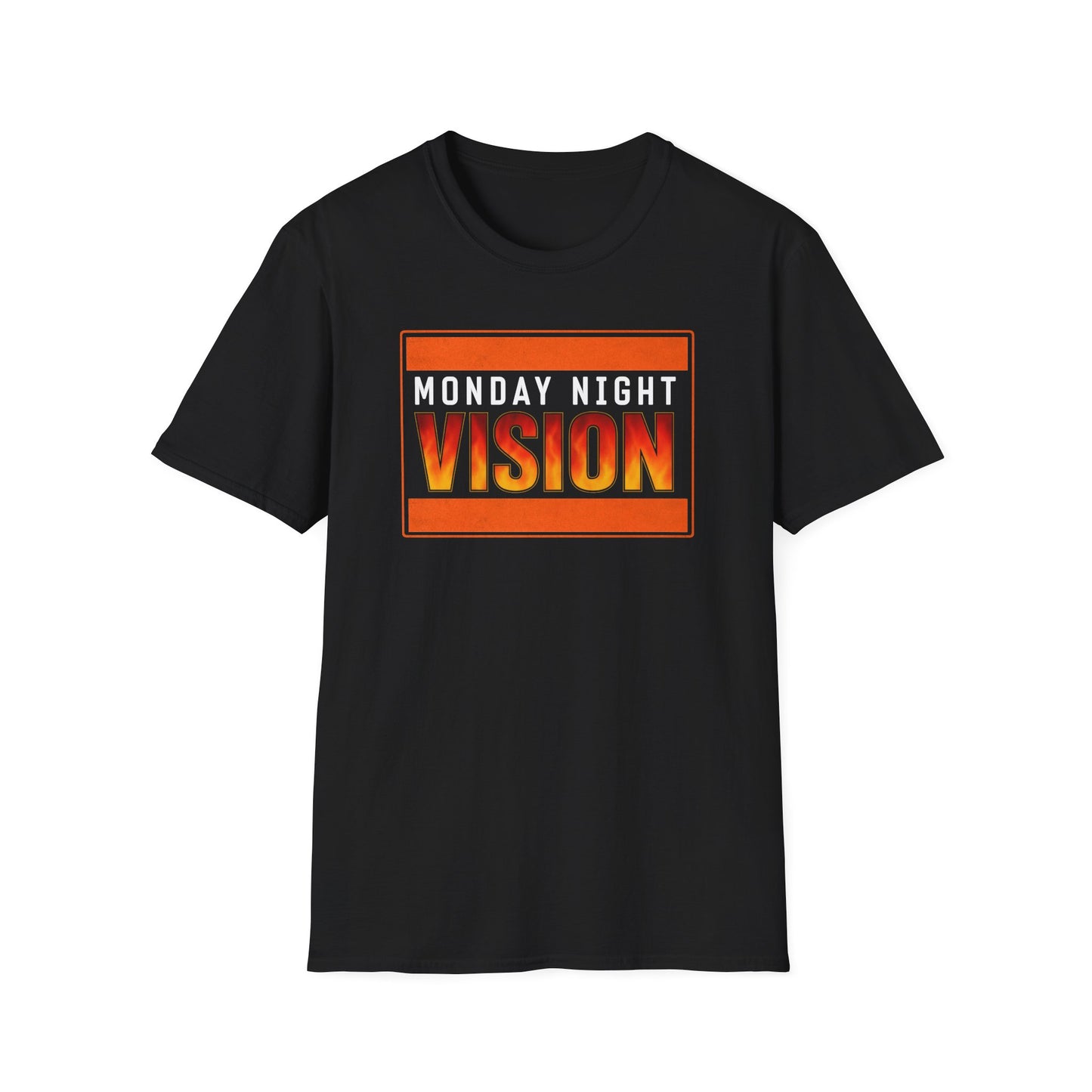 Monday Night Vision T-Shirt | Bold Wrestling Graphic Tee | Retro Style Fan Shirt for Wrestling Lovers