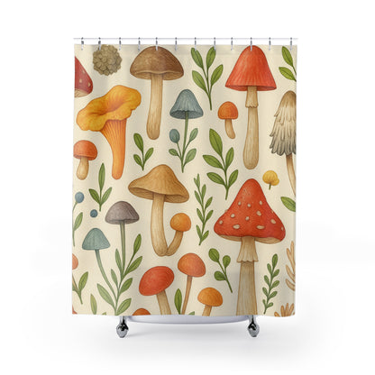 Mushroom Shower Curtain — Bathroom Decor | Accessories