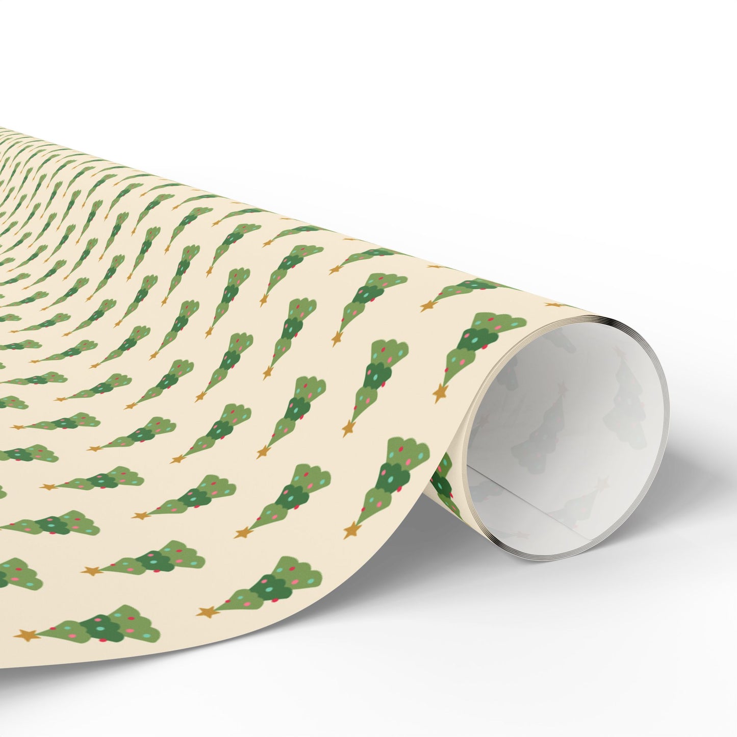 Christmas Tree Pattern Wrapping Paper - Holiday Gift Wrap Roll | Holidays
