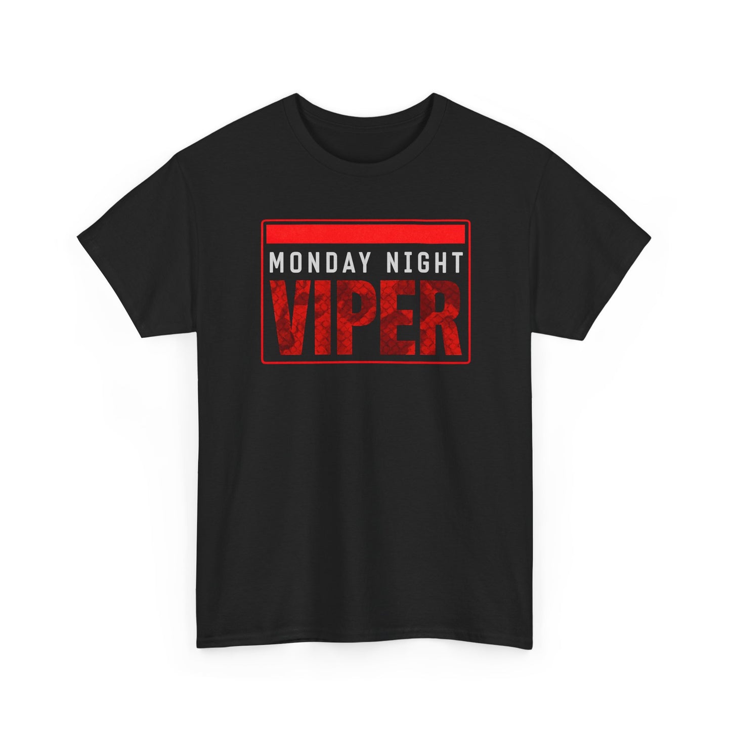 Monday Night Viper Tee — Retro Red Graphic T‑Shirt for Fans & Streetwear