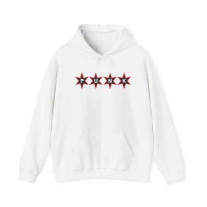 PUNK Star Black Red Outline Graphic | Hoodie