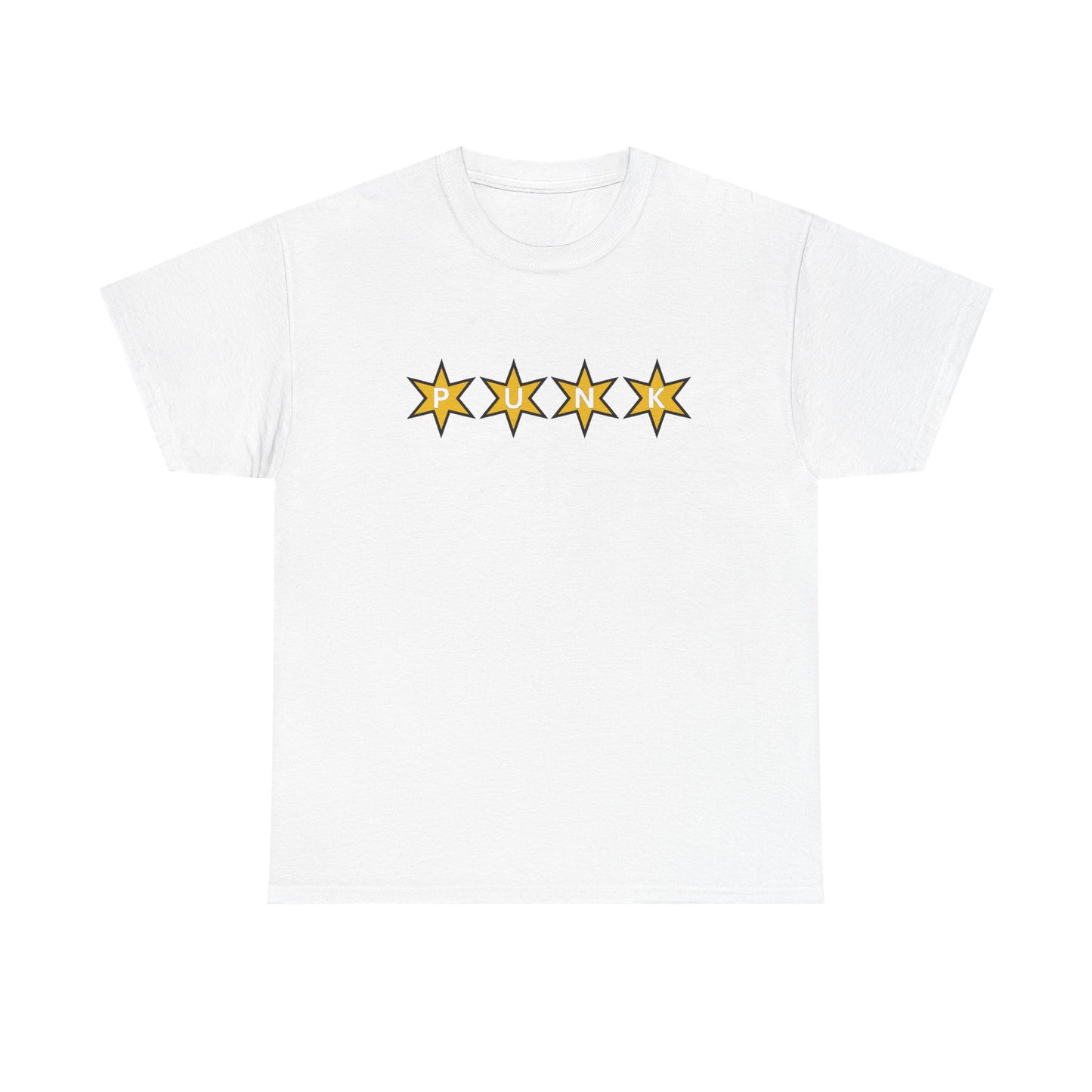 PUNK Star Yellow Black Outline Graphic | T-Shirt