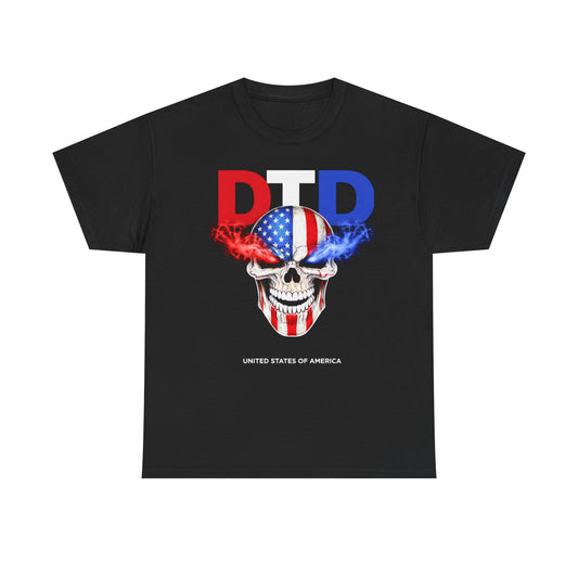 DON'T TRUST DEMS  PATRIOTIC SKULL Graphic | T-shirt