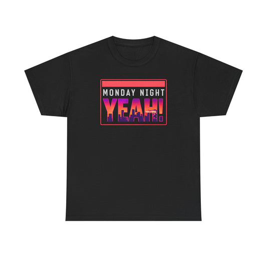Monday Night Yeah! Tee — Retro Sunset Graphic T-Shirt