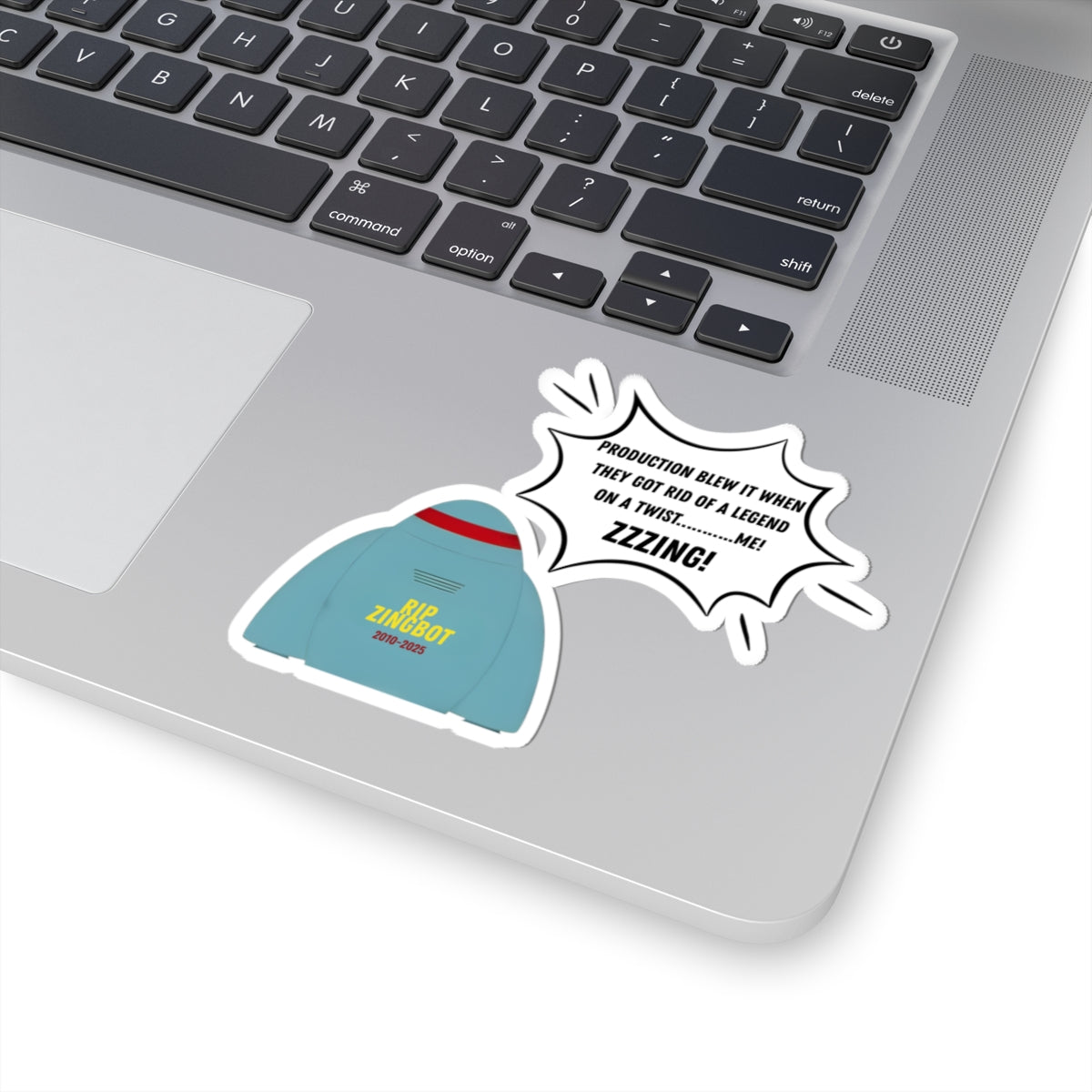 Big Brother Live Feeds - RIP ZINGBOT Kiss-Cut Stickers