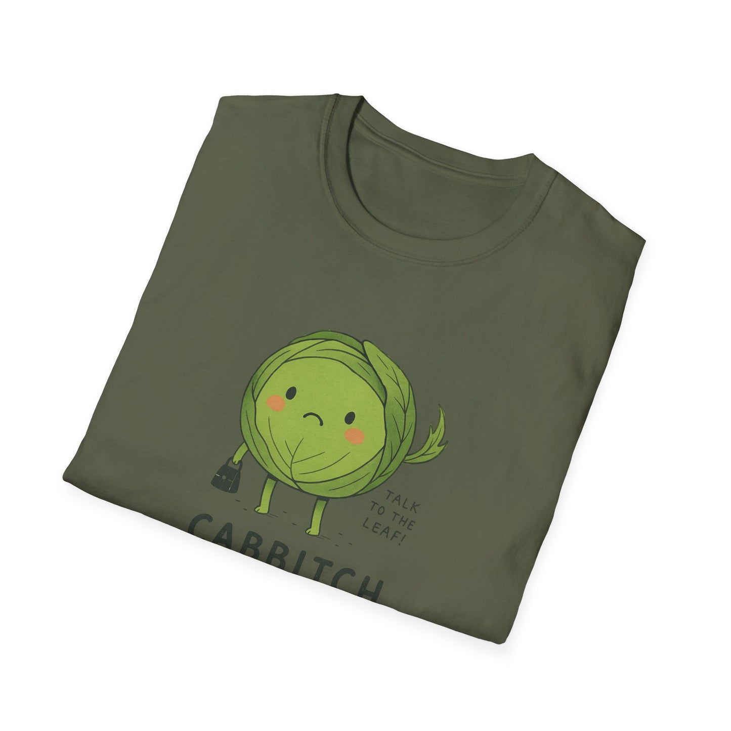 Funny Cabbage T-Shirt, Unisex Tee, Quirky Gift for Veggie Lovers, Casual Wear, Humor T-Shirt, Gardening Apparel