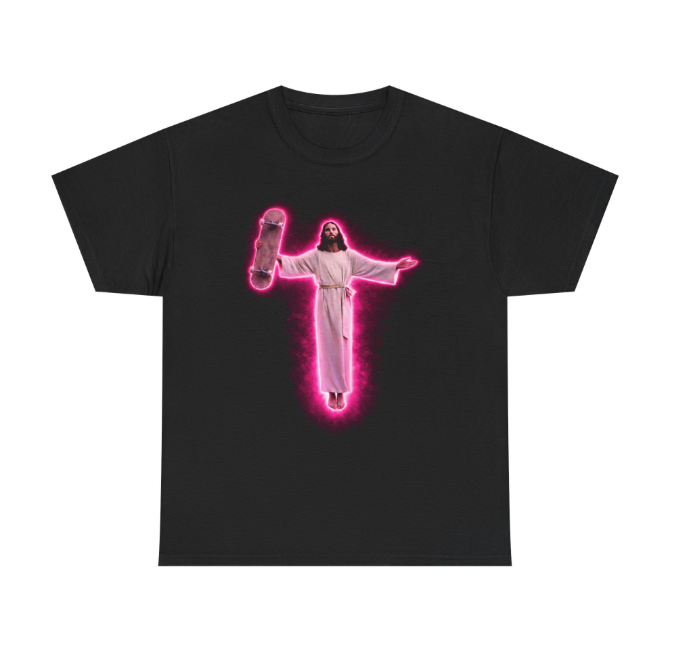 Christ Air Skateboard Graphic | T-shirt